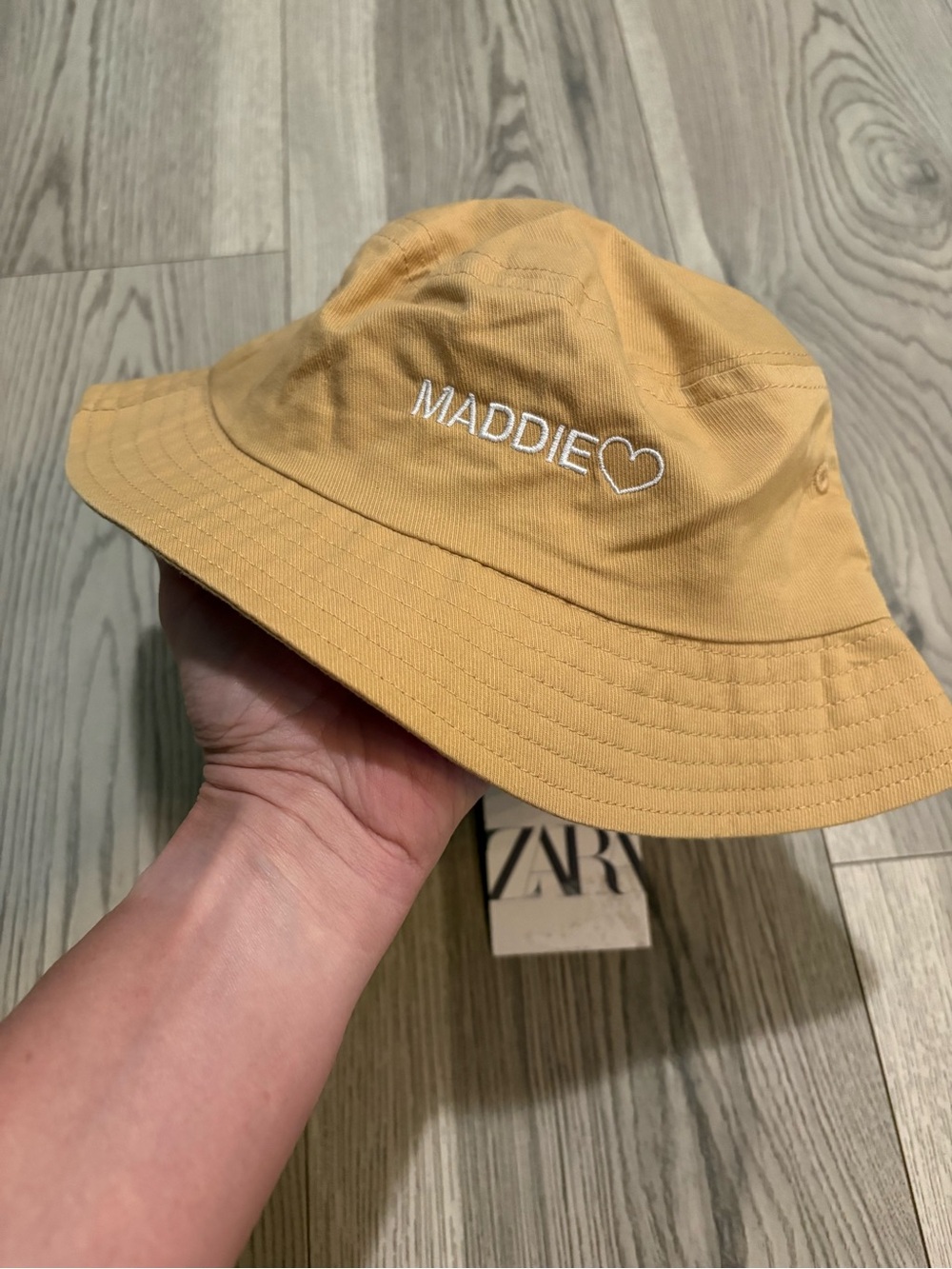 Zara Toddler Tan Bucket Hat “MADDIE” NWT